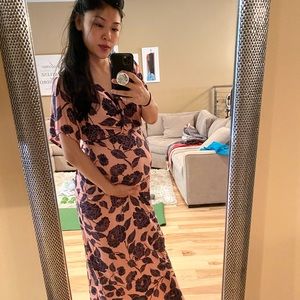 Motherhood Maternity Pink Floral Dress S